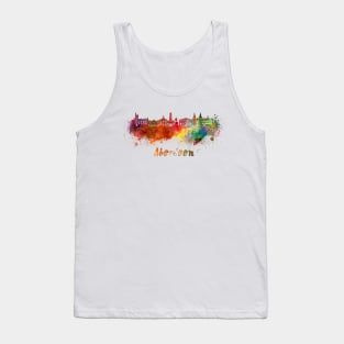 Aberdeen skyline in watercolor Tank Top